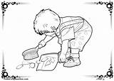 Coloring Pages Children Helping Others Chores Drawing Hands Color Clipart Kids Sheets Printable Serving Doing Sheet Child Help Helpful Colour sketch template