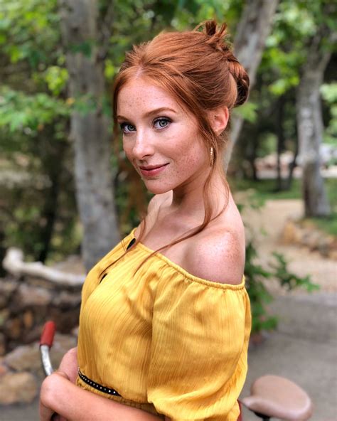 if you like red hair and freckles madeline ford is your girl 22