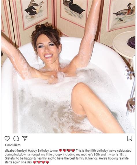 Elizabeth Hurley Shows Off Ample Assets In Very Daring Snap As She