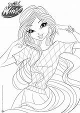 Coloring Winx Pages Club Sheets Casual Disney Para Girls Colorear Las винкс Tynix La Rai Outfit sketch template