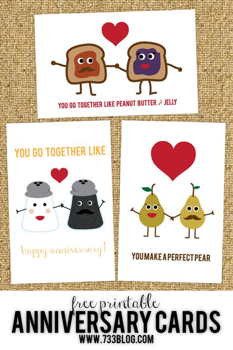 printable anniversary cards inspiration  simple