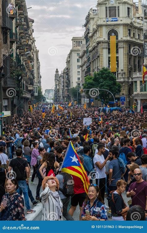 pacific protest barcelona editorial stock photo image  civilians