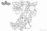 Coloring Pages Strawberry Shortcake Swing Play Kids Printable sketch template