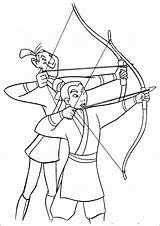 Archery Coloring Pages Template sketch template
