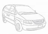 Voyager Chrysler Grand 2008 2001 Drawing 300c 2005 Aerpro 2007 Citroën Drawings 1997 2000 sketch template