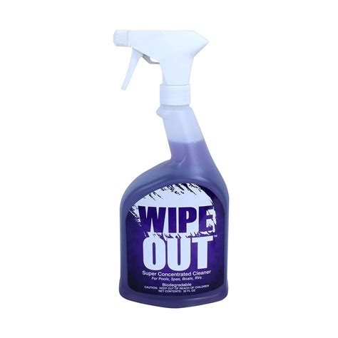 wipe  super concentrated pool  spa cleaner   test pool