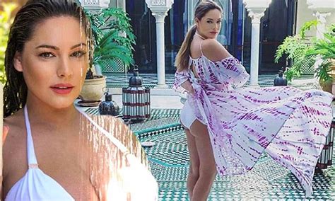 Kelly Brook Parades Her Curvaceous Figure In Skimpy White
