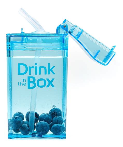 drink   box blue reusable  oz drink box