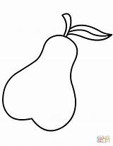 Pear Pera Frutas Minute Peras Mensajes Relacionados sketch template