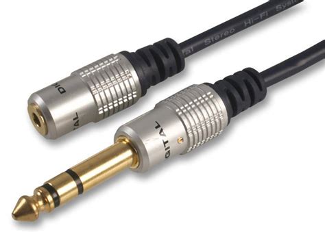 mm  mm  stereo jack socket  plug lead mm black pro signal cpc