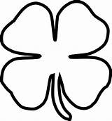 Clover Leaf Four Drawing Clip Clipart sketch template