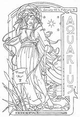 Aquarius Death Pestilence Verseau sketch template