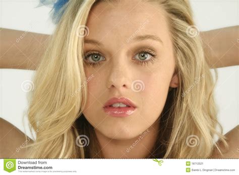 cute blonde teen stock image image of fashion glossy