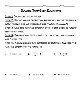 solving  step equations integers  ad punctum   point