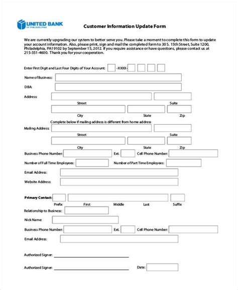 customer information form template  word word exce vrogueco