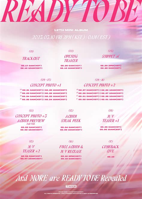 ready   comeback schedule  mini album  pop