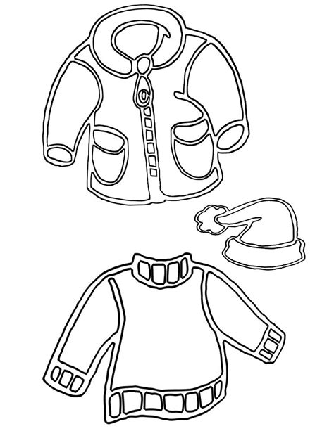 winter clothes coloring pages  print book  kids