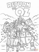 Oz Wizard Coloring Pages Return Dorothy City Drawing Emerald Legends Color Powerful Printable Tales Great Dot Characters Glinda Kids Witch sketch template