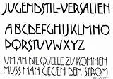 Jugendstil Schrift Schriftarten Buchstaben Versalien Handlettering Strom Kalligraphie Kalligrafie Pinnwand Auswählen sketch template