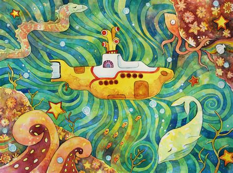yellow submarine  katethegreat  deviantart yellow submarine art