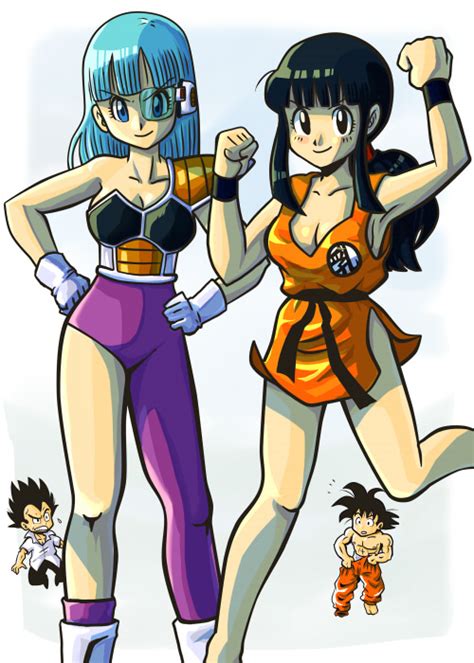 bulma and chichi by dbpictures on deviantart