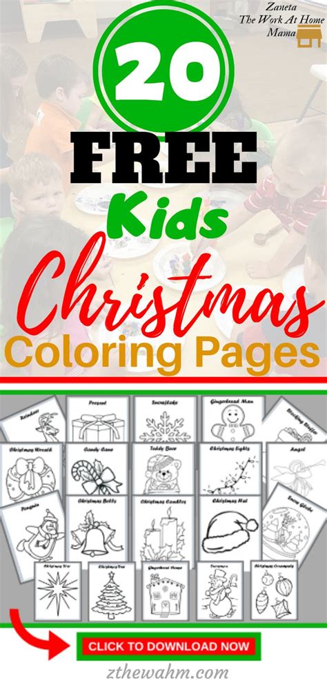 printable christmas kids craft coloring pages christmas