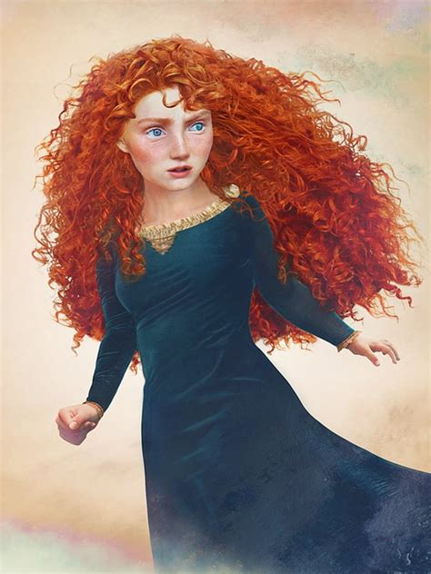 merida real life disney princess art popsugar love