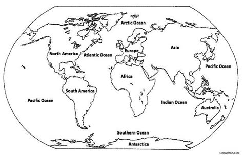 coloring pages continents