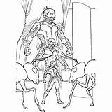 Ant Man Coloring Pages Antony Shrinking Printable Toddlers sketch template