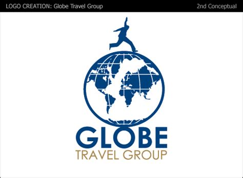 logo design globe travel group