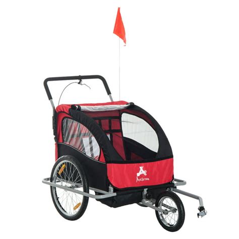 aosom    child bike trailer  double stroller walmartcom