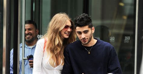 Besotted Gigi Hadid And Zayn Malik Can T Wipe The Smiles Off Their