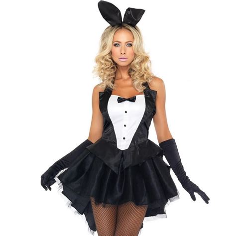 women sexy bunny girl costume magician stage performance adult cosplay rabbit halloween tuxedo