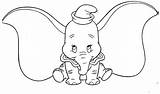 Dumbo Coloring Pages Disney Color Kids Print Cute Elephant Printable Clipart Baby Cartoon Coloriage Gif Library Choose Board Justcolor sketch template