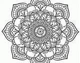Mandala Pages Coloring Yin Yang Awesome Intricate Getcolorings Getdrawings sketch template
