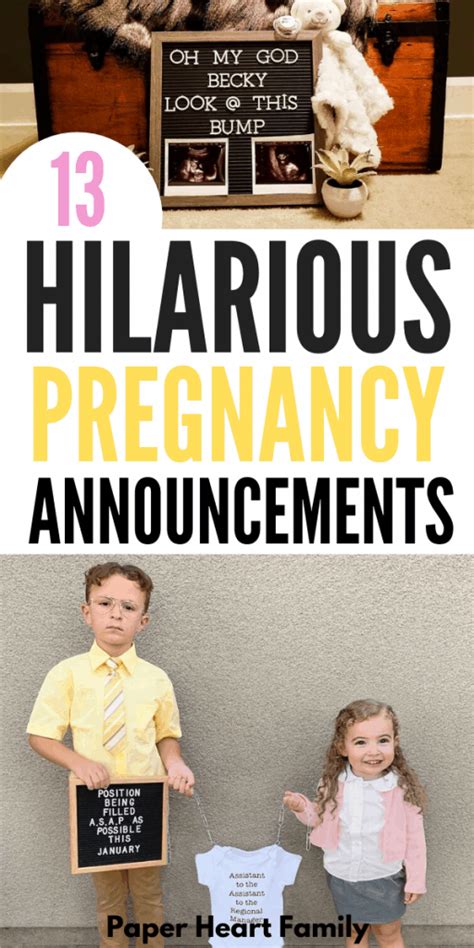 13 super funny pregnancy announcement ideas