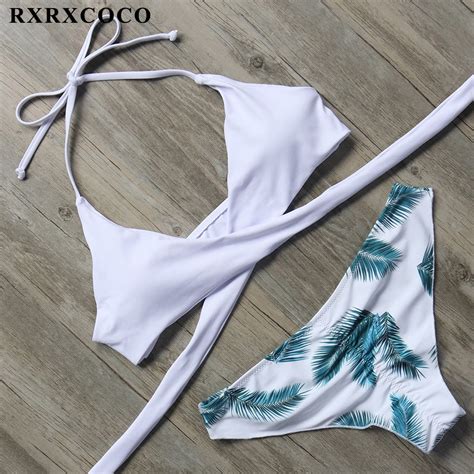 Big Sale Rxrxcoco 2018 Hot Sexy Cross Brazilian Bikinis Women Swimwear