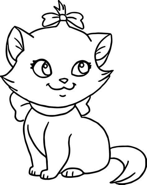 kitty cat coloring sheet coloring pages
