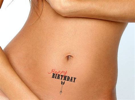 birthday temporary tattoo happy birthday for him for her sex romance couple arrow