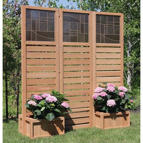 yardistry langdon privacy screen  planters privacy screen outdoor