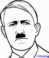 Hitler Adolf Clipart Drawing Draw Germany Getdrawings Clipground sketch template