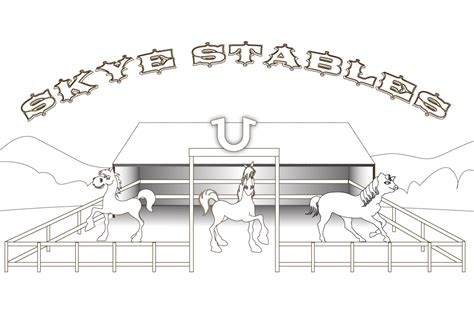 stables coloring pages coloring home