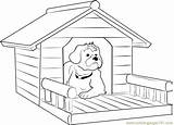Dog House Coloring Porch Drawing Pages Drawings Getcolorings Getdrawings Printable Color Coloringpages101 580px 85kb sketch template