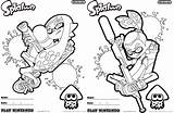 Splatoon Coloringpages Inkling Octo Schön Uploadertalk Colorear Kirby Absolute Mess sketch template