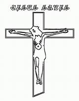 Cross Bestcoloringpagesforkids Pewarna Salib Kanak Jesus Percuma Halaman sketch template
