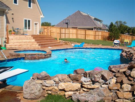 midwest custom pools custom pool spa diving board midwest custom