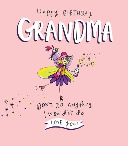 Birthday Card Happy Birthday Grandma Love You