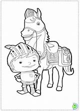 Knight Mike Coloring Dinokids Close sketch template