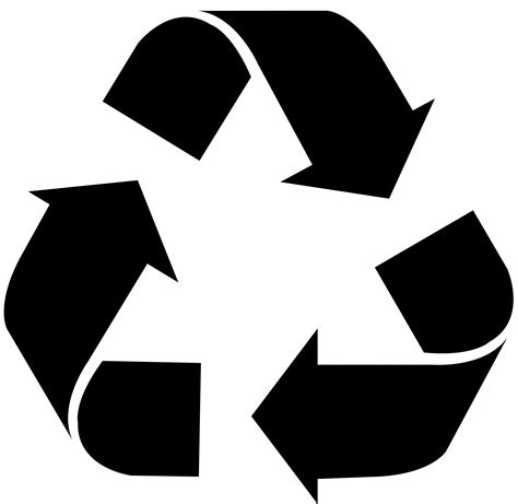 black recycle logo clipart