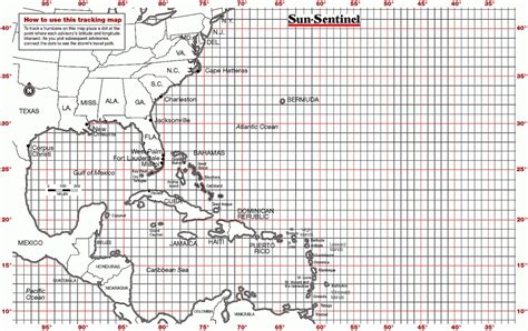 printable hurricane tracking map  printable maps